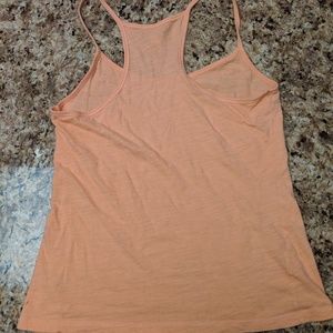 Pale orange racerback tank